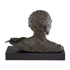 French Vintage Bronze Jean Mermoz Bust by Charles Ruchot