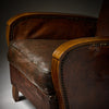 French Vintage Leather Club Chair
