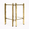 Brass Modernist French Side Table