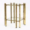 Brass Modernist French Side Table