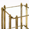 Brass Modernist French Side Table