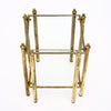Brass Modernist French Side Table