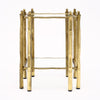Brass Modernist French Side Table