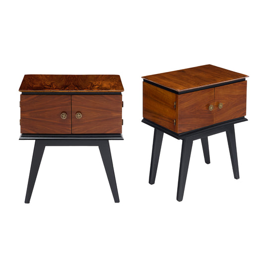 French Period Mid-Century Modern Side Tables