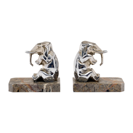 French Vintage Elephant Bookends