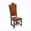 Four Louis XIII Style Leather Dining Chairs