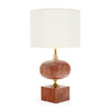 Vintage French Marble Table Lamp by Philippe Barbier