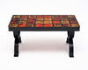French Vallauris Tiled Coffee Table