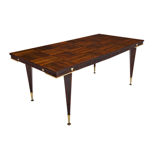 Period Mid-Century Modern Macassar Dining Table