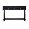Louis XVI Console Table, Ebonized Mahogany, Marble, French, 1800