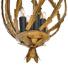 Pair of French Chandeliers, Art Deco Period, Ormolu, Gold Leaf, 1930