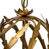 Pair of French Chandeliers, Art Deco Period, Ormolu, Gold Leaf, 1930