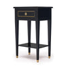 French Side Tables, Directoire Style, Ebonized Mahogany, 19th Century