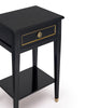 French Side Tables, Directoire Style, Ebonized Mahogany, 19th Century