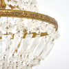 Elegant Crystal Empire Style Chandelier, French, Antique, 1930s