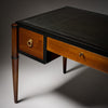 Art Deco Period Writing Desk, Mahogany, Leather, French, Vintage 1940s