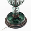 Art Nouveau Style Table Lamp, French, Glass, Iron, Vintage 1930s