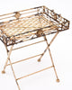 Folding Side Tray Tables, Art Deco Period, Metal, French, 1930s