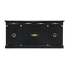 Impressive, Ebonized Empire Buffet, Marble, Bronze, France 1880s