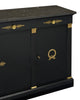 Impressive, Ebonized Empire Buffet, Marble, Bronze, France 1880s