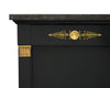 Impressive, Ebonized Empire Buffet, Marble, Bronze, France 1880s