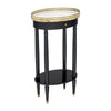 Oval, Louis XVI Style Side Table, Ebonized, French, 1920s