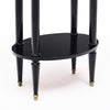 Oval, Louis XVI Style Side Table, Ebonized, French, 1920s