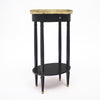 Oval, Louis XVI Style Side Table, Ebonized, French, 1920s