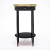 Oval, Louis XVI Style Side Table, Ebonized, French, 1920s