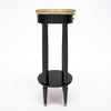Oval, Louis XVI Style Side Table, Ebonized, French, 1920s