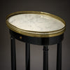 Oval, Louis XVI Style Side Table, Ebonized, French, 1920s