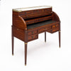 Louis XVI Style Cylinder Desk, Cuban Flamed Mahogany, 1920s
