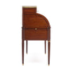 Louis XVI Style Cylinder Desk, Cuban Flamed Mahogany, 1920s