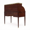 Louis XVI Style Cylinder Desk, Cuban Flamed Mahogany, 1920s