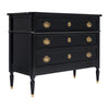 French Louis XVI Style Chest of Drawers, Ebonized, Antique 1910s
