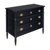 French Louis XVI Style Chest of Drawers, Ebonized, Antique 1910s