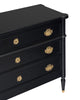 French Louis XVI Style Chest of Drawers, Ebonized, Antique 1910s