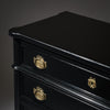 French Louis XVI Style Chest of Drawers, Ebonized, Antique 1910s