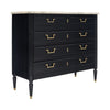 Classic Louis XVI Style Chest, Antique French, Ebonized, 1920s