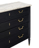 Classic Louis XVI Style Chest, Antique French, Ebonized, 1920s