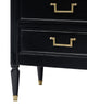 Classic Louis XVI Style Chest, Antique French, Ebonized, 1920s