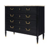 Classic Louis XVI Style Chest, Antique French, Ebonized, 1920s