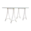 Period Mid-Century Modern, Lucite and Glass Desk, French