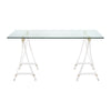 Period Mid-Century Modern, Lucite and Glass Desk, French