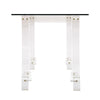 Period Mid-Century Modern, Lucite and Glass Desk, French