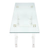 Period Mid-Century Modern, Lucite and Glass Desk, French