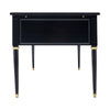 Classic, French Louis XVI Writing Desk, Ebonized Mahogany, Leather