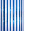 Classic Venetian Glass “Cannette” Sconces, Blue and White, Chrome