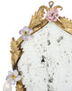 Pair of Mirror Sconces, Italian Antique, Floral and Tole