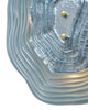 Layered Venetian Glass Sconces in Blue and Silver Leaf, Murano, Macchie